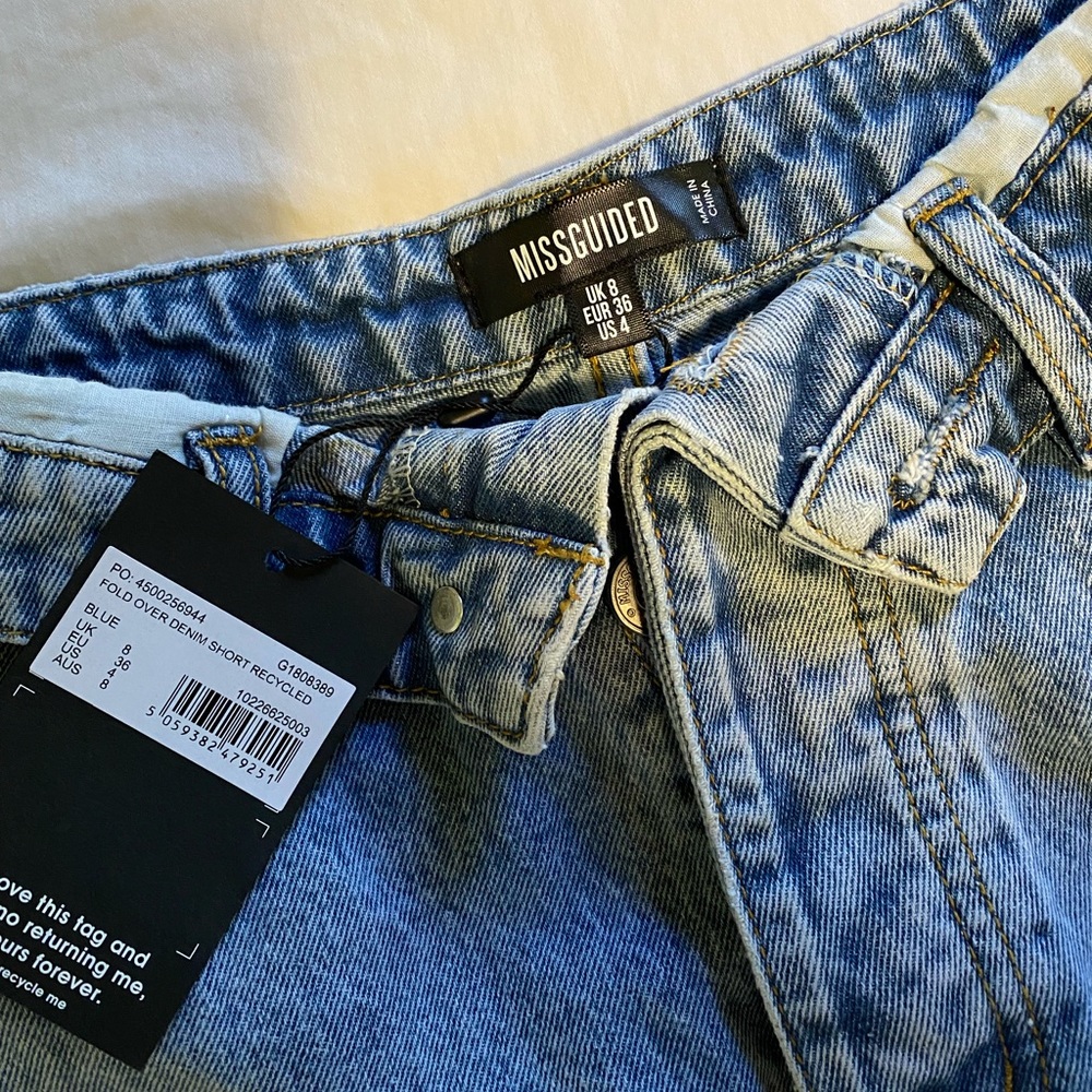 Misguided denim shorts
